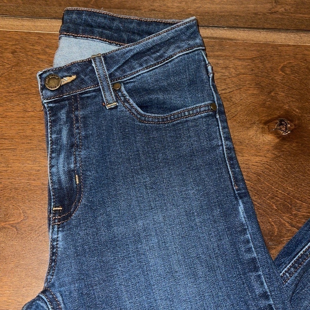 Just Black Blue distressed cropped Jeans Sz. 26 - Picture 12 of 17